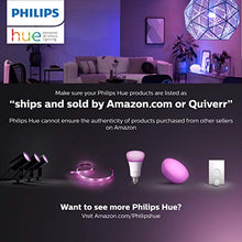 Load image into Gallery viewer, Philips Hue White and Color Ambiance 3-Pack A19 LED Smart Bulb, Bluetooth & Zigbee Compatible (Hue Hub Optional), Works with Alexa & Google Assistant – A Certified for Humans Device (562785)
