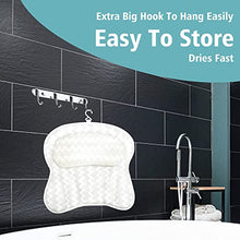 Load image into Gallery viewer, Besititli Bath Pillow Bathtub Pillow with 6 Suction Cups, 16.5x16 Inch, Ergonomic Bath Pillows for Tub Neck and Back Support, 4D Air Mesh Breathable Non-Slip Bath Accessories for Spa, Jacuzzi
