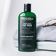 Load image into Gallery viewer, Brickell Men's Purifying Charcoal Face Wash for Men, Natural and Organic Daily Facial Cleanser, 8 Ounce, Scented