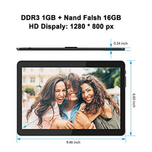Load image into Gallery viewer, Android Tablet 10 Inch, 3G Phablet, Android Go 8.1, GMS Certified, Dual SIM Card Slots and Cameras, 16GB, Bluetooth, 2.4G WiFi, GPS, OTG