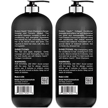 Load image into Gallery viewer, Botanic Hearth Biotin Shampoo and Conditioner with Collagen - Fights Hair Loss & Thinning with Korean Ginseng & Turmeric, Conditioner Promotes Hair Growth with Avocado and Coconut - 16 fl oz x 2