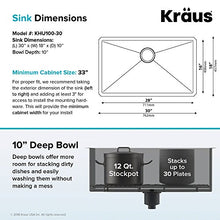 Load image into Gallery viewer, Kraus KHU100-30 Kitchen Sink, 30 Inch, Stainless Steel
