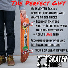 Load image into Gallery viewer, Skater Trainers - Skateboard Accessories (Red 4-Pack) - Ramp up Tricks - Skate Board for Kids, Teens, Adults, Boys, Girls - Gift Skateboarding Stuff - Pair with Helmet and Pads - Patented Wheels