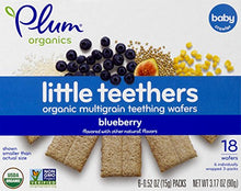 Load image into Gallery viewer, Plum Organics Little Teethers, Blueberry, 0.52 Ounce, 6 Count