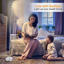Load image into Gallery viewer, LED Floor Lamp - Modern Standing Lamp, 18W+5W Energy Saving, Dimmable & Adjustable, Metal Material, 3000K Warm White - Sky Torchiere Floor Lamps for Living Room, Bedroom, Office, Reading