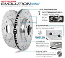 Load image into Gallery viewer, Power Stop K5874 Front and Rear Z23 Carbon Fiber Brake Pads with Drilled & Slotted Brake Rotors Kit