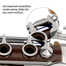 Load image into Gallery viewer, EASTROCK Clarinet Bb Flat 17 Nickel Keys Coffee Beginner Student Clarinet with 2 Barrels Hard Clarinet Case and Clarinet Cleaning Kit