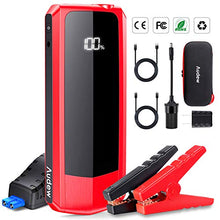 Load image into Gallery viewer, Audew Upgraded Car Jump Starters, Jump Box 2000A Peak 20000mAh Battery Charger Automotive(up to All Gas and 8.5L Diesel), 12V Battery Booster with 3 Modes LED Flashlight and Dual QC USB Ports