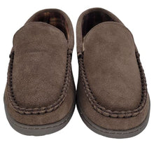 Load image into Gallery viewer, Clarks Men's Freddie Suede Moccasin House Shoe Indoor & Outdoor Slip Resistant Flexible Outsole Slipper (11 M US, Medium Brown)
