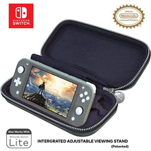 Load image into Gallery viewer, Game Traveler Nintendo Switch Zelda Case - Adjustable Viewing Stand & Game Case Storage , Protective PU Leather Hard Shell Case with Deluxe Carry Handle - Nintendo Switch , Switch OLED and Switch Lite