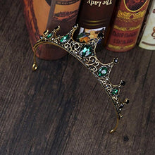 Load image into Gallery viewer, Tgirls Baroque Bride Wedding Queen Crowns and Tiaras Rhinestones Vintage Bridal Pageant Headband for Women