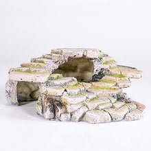 Load image into Gallery viewer, PENN-PLAX Reptology Shale Scape Step Ledge & Cave Hideout – Decorative Resin for Aquariums & Terrariums – Great for Reptiles, Amphibians, and Fish – Medium