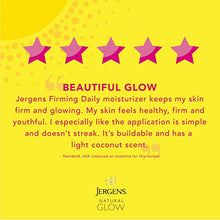 Load image into Gallery viewer, Jergens Natural Glow +FIRMING Self Tanner, Sunless Tanning Lotion for Fair to Medium Skin Tone, Anti Cellulite Firming Body Lotion for Natural-Looking Tan, 7.5 Ounce