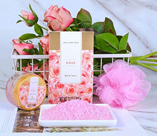 Load image into Gallery viewer, Spa Luxetique Spa Baskets for Women, Luxury 15 Piece Home Spa Set Includes Massage Oil, Bath Salt, Bubble Bath, Relaxing Spa Gifts for Women, Christmas Gifts for Women