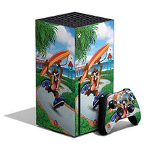Load image into Gallery viewer, Skinit Decal Gaming Skin Compatible with Xbox Series X Console and Controller - Officially Licensed Warner Bros Tasmanian Devil Surfboard Design