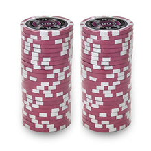 Load image into Gallery viewer, Brybelly Ace Casino Poker Chip Heavyweight 14-Gram Clay Composite – Pack of 50 ($5000 Pink)