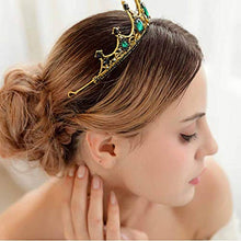 Load image into Gallery viewer, Tgirls Baroque Bride Wedding Queen Crowns and Tiaras Rhinestones Vintage Bridal Pageant Headband for Women