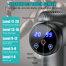 Load image into Gallery viewer, TOLOCO Massage Gun, Upgrade Percussion Muscle Massage Gun for Athletes, Handheld Deep Tissue Massager for Mothers Day Gifts (Grey)