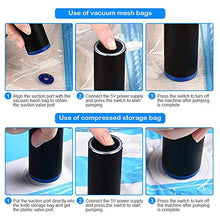 Load image into Gallery viewer, Mini Vacuum Sealer Machine, Electric Mini USB Vacuum Air Pump Food Fresh Travel Vacuum Storage Bags with Electric Pump,Large Medium Space Saver Bags for Food Clothes Travel and Home Use