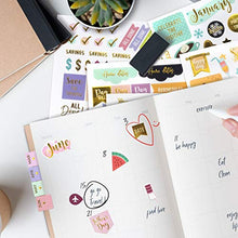 Load image into Gallery viewer, Aesthetic Gold Foil Planner Stickers - 1250+ Stunning Design Accessories Enhance and Simplify Your Planner, Journal and Calendar