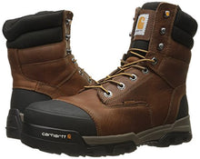 Load image into Gallery viewer, Carhartt mens 8" Energy Waterproof Composite Toe Cme8355 Industrial Boot, Peanut Oil Tan Leather, 10.5 Wide US
