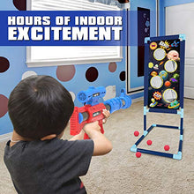 Load image into Gallery viewer, LURLIN Shooting Game Toy for Age 6, 7, 8,9,10+ Years Old Kids, Boys - 2pk Foam Ball Popper Air Guns & Shooting Target & 24 Foam Balls - Ideal Gift - Compatible with Nerf Toy Guns…