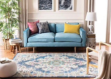 Load image into Gallery viewer, Safavieh Madison Collection MAD452M Vintage Medallion Distressed Area Rug, 5' 3" x 7' 6", Navy/Grey