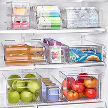 Load image into Gallery viewer, iDesign Plastic Refrigerator and Freezer Storage Organizer Bin Water Bottle and Drink Holder for Kitchen, Basement, Garage Fridge, BPA-Free, Clear