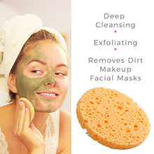 Load image into Gallery viewer, 50-Count Compressed Facial Sponges, GAINWELL Cellulose Facial Sponges, 100% Natural Cosmetic Spa Sponges for Facial Cleansing, Exfoliating Mask, Makeup Removal