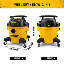 Load image into Gallery viewer, DeWALT DXV06P 6 gallon Poly Wet/Dry Vac, Yellow