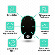 Load image into Gallery viewer, Dermasuri Deep Exfoliating Mitt Body Scrub for Soft Skin - Skin Cleanser - Part of the Best Body Care Kit for Women & Men - Dead Skin Remover for Body - Exfoliator Tool