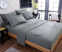 Load image into Gallery viewer, SONORO KATE Bed Sheets Set Sheets Microfiber Super Soft 1800 Thread Count Luxury Egyptian Sheets 16-Inch Deep Pocket Wrinkle Fade and Hypoallergenic - 6 Piece (Queen, Dark Grey)