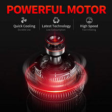 Load image into Gallery viewer, VacLife Air Compressor Tire Inflator, Auto Touchscreen DC 12V Air Pump for Car Tires, Bicycles and Other Inflatables, Portable Air Compressor with LED Light & 9.1 Ft Long Power Cord, Red