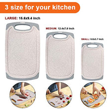 Load image into Gallery viewer, KIMIUP Kitchen Cutting Board (Set of 3),Professional Chopping Boards Sets,Dishwasher Safe Cutting Boards With Juice Grooves & Carrying Handle & No BPA
