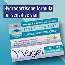 Load image into Gallery viewer, Vagisil Maximum Strength Feminine Anti-Itch Cream for Women, Sensitive Skin Formula with Hydrocortisone, Helps relieve Yeast Infection Irritation, Gynecologist Tested, Soothes & Cools, 1oz (Pack of 4)
