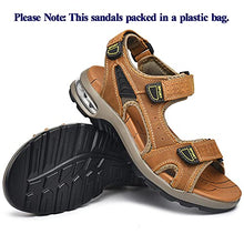 Load image into Gallery viewer, MarsRoad Men's Outdoor Hiking Sandals with Arch Support, Leather Open Toe Athletic Sport Summer Fisherman Water Shoes, Jesus sandals