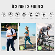 Load image into Gallery viewer, MuGo Smart Watch, IP67 Swimming Waterproof, Activity Tracker with 1.4" Touch Screen, Fitness Tracker with Heart Rate Monitor, Watch Heart Rate Monitor Smart Watches for Men Women, Black