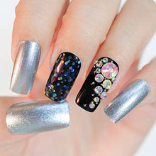 Load image into Gallery viewer, Elcoho 6 Sizes Crystals AB Nail Art Rhinestones and Clear Crystal Rhinestones with Pick Up Tweezer and Rhinestone Picker Dotting Pen, 1500 Pieces