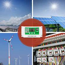 Load image into Gallery viewer, 30amp Solar Charge Controller Kit, 12V/24V Solar Panel Charge Controller with LCD Display Dual USB and 10FT 10AWG Solar Extension Cable