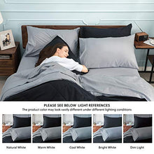 Load image into Gallery viewer, Bedsure Bed in A Bag Comforter Sets Black/Light Grey Twin Size - Microfiber Reversible Bedding Sets 6 Pieces (1 Comforter, 1 Pillow Sham, 1 Flat Sheet, 1 Fitted Sheet, 1 Bed Skirt, 1 Pillowcase)
