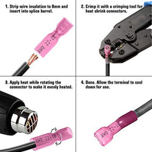Load image into Gallery viewer, Sopoby 220pcs Wire Spade Connectors, Heat Shrink Female Male Spade Terminals Electrical Crimp Connector Kit