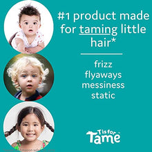 Load image into Gallery viewer, T is for Tame - Hair Taming Matte Cream | All-Natural Hair Products for Babies, Toddlers & Kids Made with Organic Coconut Oil & Jojoba | Light Hold for Flyaway Hair | Not Stiff, Sticky, or Greasy