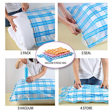 Load image into Gallery viewer, Storage Master 16 Vacuum Storage Bags, Space Saver Bags, 16-Pack (4 Jumbo, 4 Large, 4 Medium, 4 Roll-Up) with Hand Pump (16-Combo)