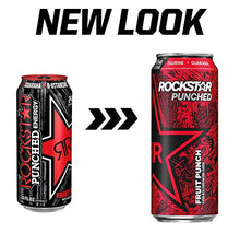 Load image into Gallery viewer, Rockstar Punched Energy Drink, Fruit Punch, 16oz Cans (12 Pack) (Packaging May Vary)