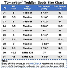Load image into Gallery viewer, Timatego Toddler Boys Girls Hiking Boots Waterproof Non Slip Warm Winter Ankle Oxford Shoes Kids Rain Snow Boots(Toddler/Littler Kid)(9 toddler 11 black)