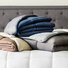 Load image into Gallery viewer, Linenspa All-Season White Down Alternative Quilted Comforter - Corner Duvet Tabs - Hypoallergenic - Plush Microfiber Fill - Machine Washable - Duvet Insert or Stand-Alone Comforter - Queen