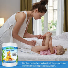 Load image into Gallery viewer, Ravel Bamboo Unscented Diaper Liners - 100% Bamboo Disposable Cloth Diaper Inserts, Gently and Soft Biodegradable, Chlorine & Dye and Fragrance Free- 100 Sheets Per Roll, (4PK) 400 - (4 Roll, Bamboo)