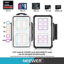 Load image into Gallery viewer, Neewer 14 Slots Memory Card Case Holder, Durable Waterproof Anti-Shock Storage Protector Card Box for 10 Micro SD Cards/10 TF Cards/2 CF Cards and 4 SD Cards/4 XD Cards/2 CF Cards (Black)