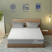 Load image into Gallery viewer, Queen Mattress, Kescas 8 Inch Gel-Infused Memory Foam Queen Size Mattress for Cool Sleep & Pressure Relief, Medium-Firm Feel with Motion Isolation, Bed in a Box, 100-Night Trial