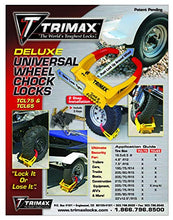 Load image into Gallery viewer, Trimax TCL65 Wheel Chock Lock , Yellow/Red, 7.25in